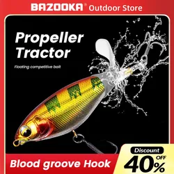 Bazooka Tractor Popper – Señuelo superficie giratorio para depredadores
