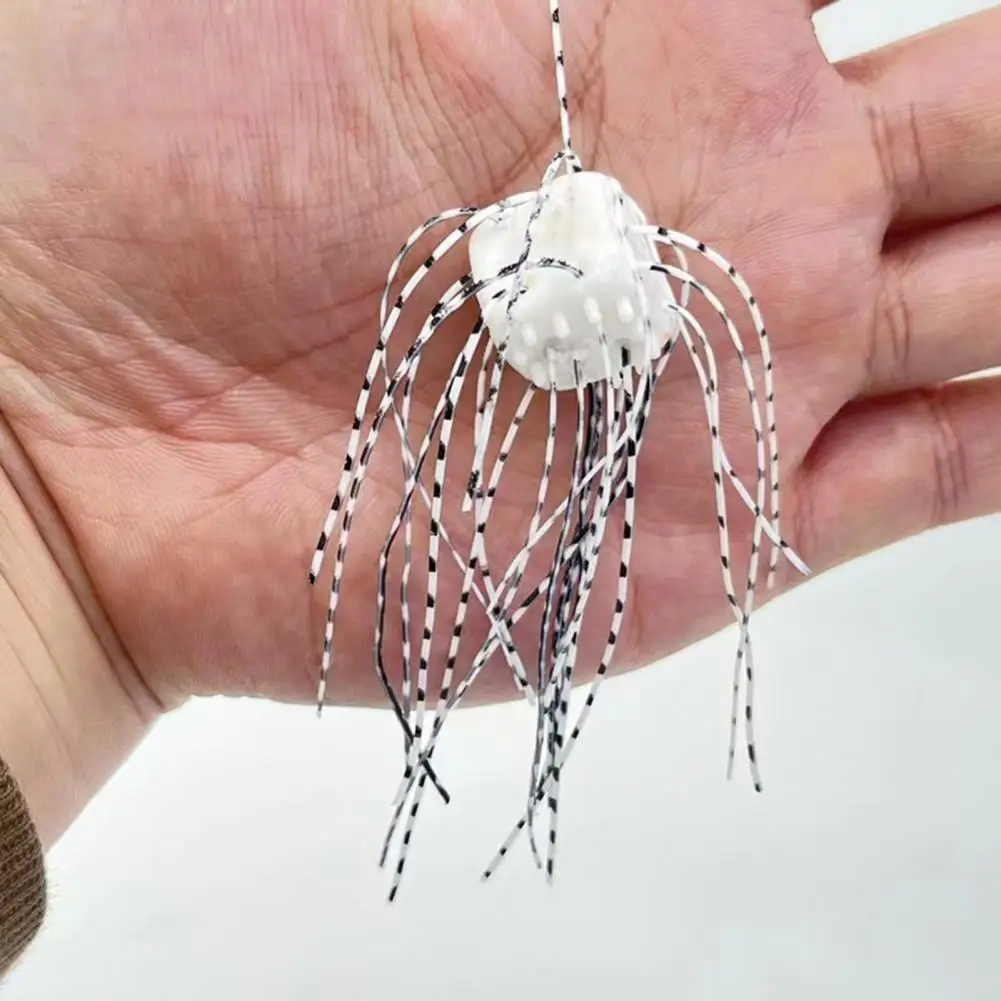 Señuelo de dados blandos con falda, 5 uds., 11CM/4G, hundimiento lento, colorido, PVC, dados artificiales, cebo, lubina, bagre, salmón, accesorios de pesca - imagen 3