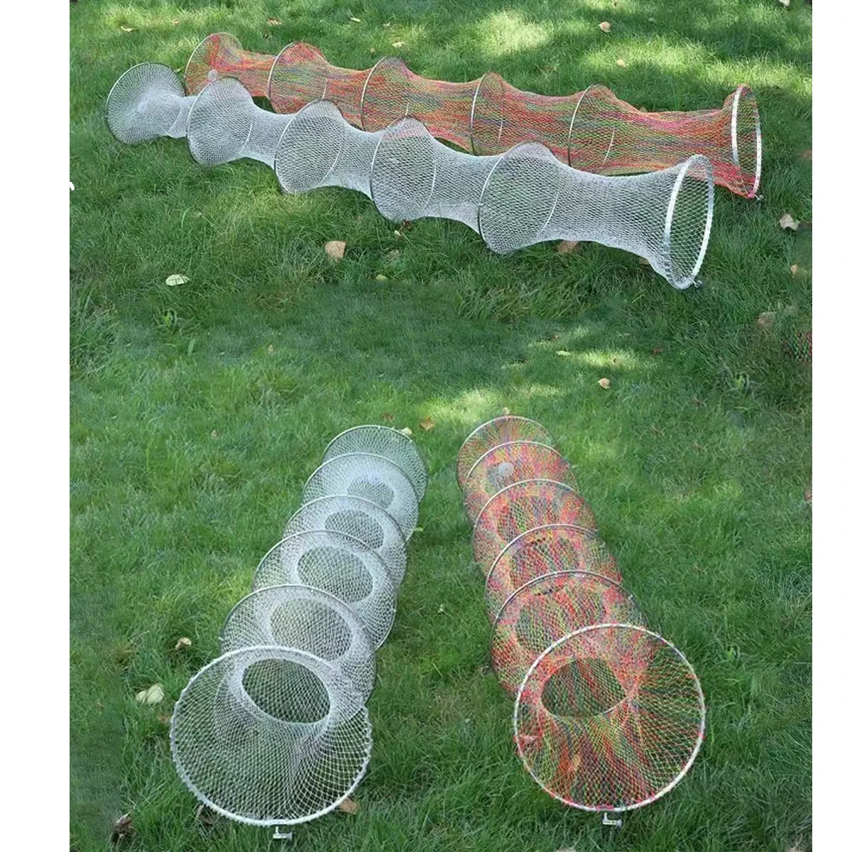 Bolsa de malla de pesca de nailon fuerte, bolsa protectora para peces, equipo de pesca al aire libre, accesorios de red, diámetro de 25cm-50cm, longitud de 1m-5m - imagen 3