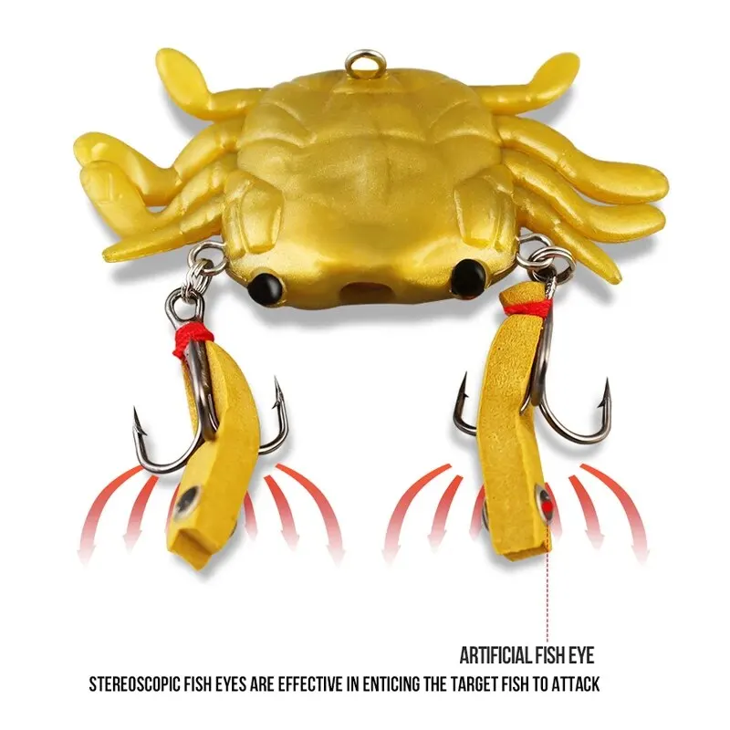 TAIYU señuelo biónico de pesca de cangrejo, cebo suave de silicona, cebos falsos para calamar, pulpo, cabeza de plantilla, aparejos de pesca en el mar, 6g, 13g - imagen 5