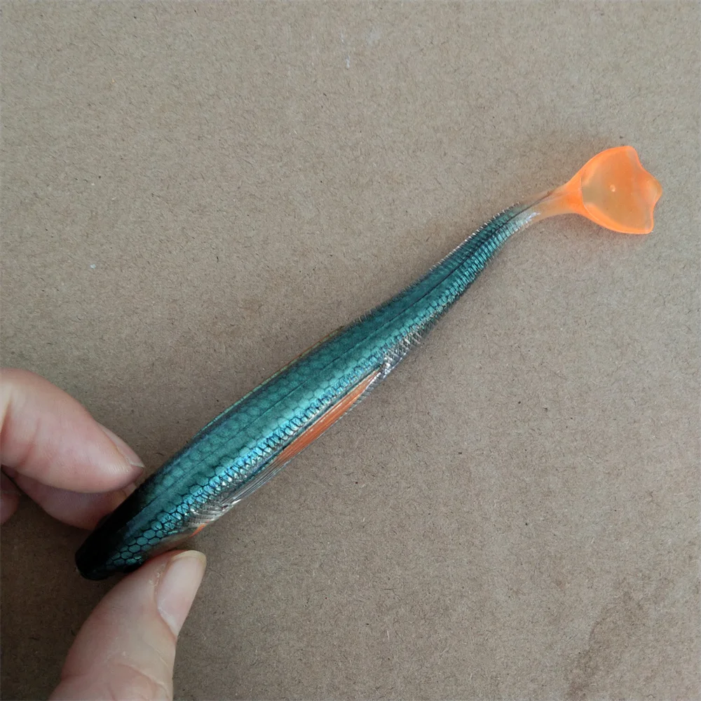 Swolfy 10 Uds 12cm 10g Pata de pato señuelo de pesca suave PVC impresión 3D cebo de pesca suave flotante realista Swimbait cebo de pesca - imagen 5
