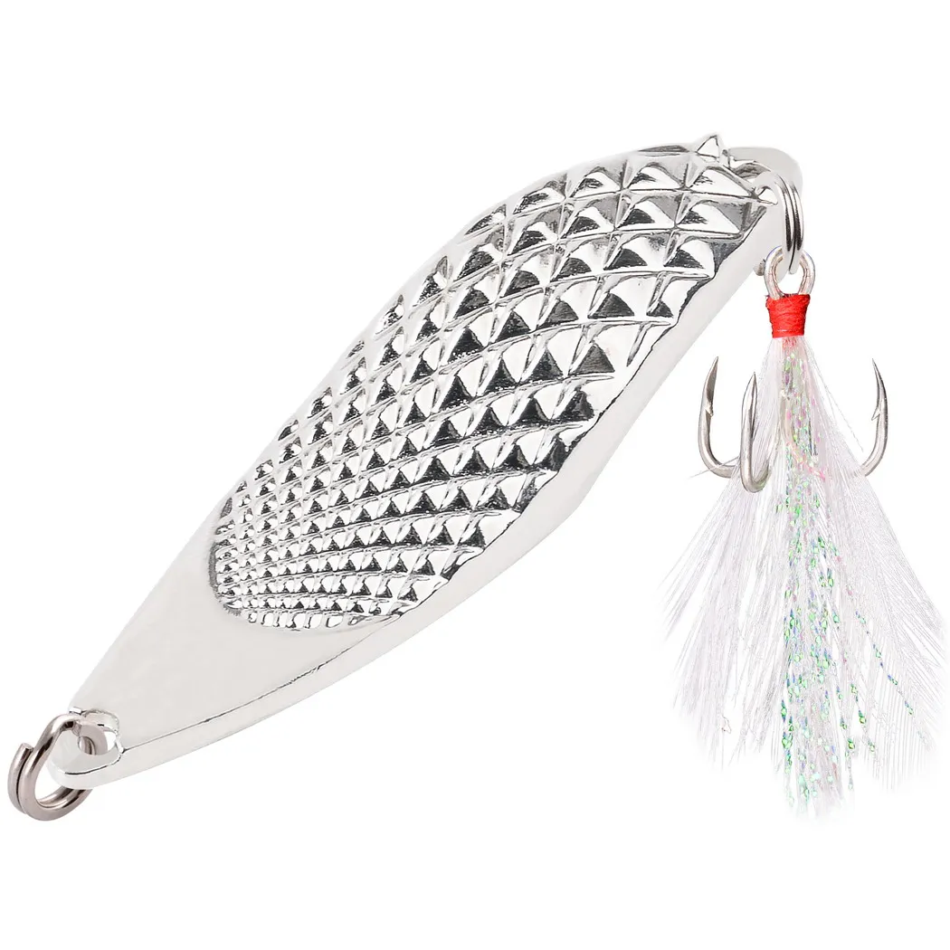 Señuelo de pesca con cuchara giratoria de Metal, 12 Uds., 3g, 5g, 7g, 10g, 15g, 20g, cebo Artificial dorado y plateado, señuelos de mar hundidos, trucha, Lucio, aparejos de lubina - imagen 5