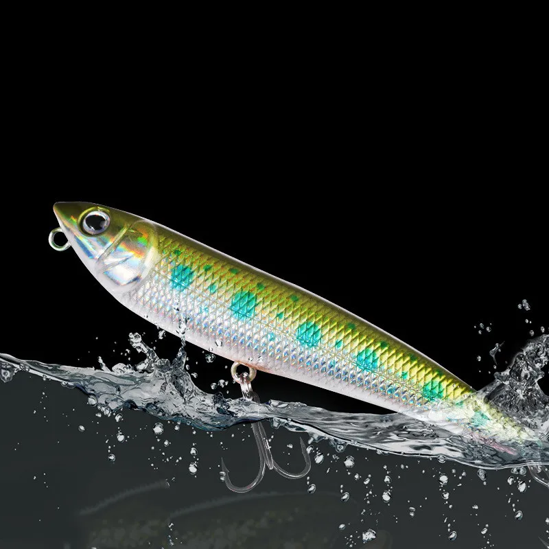 Señuelo tipo lápiz para pesca de perros, señuelos artificiales duros para perros mágicos Topwater, 10g/9cm, 1 pieza en oferta - imagen 3