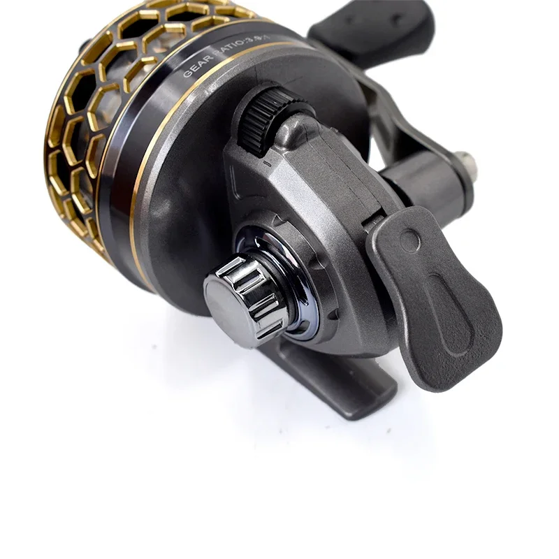 Carretes de pesca de Metal para caza, tirachinas, catapulta, arco, rueda de pescado, equipo duro, cuerpo ligero y resistente para deportes de tiro al aire libre, actualización - imagen 5