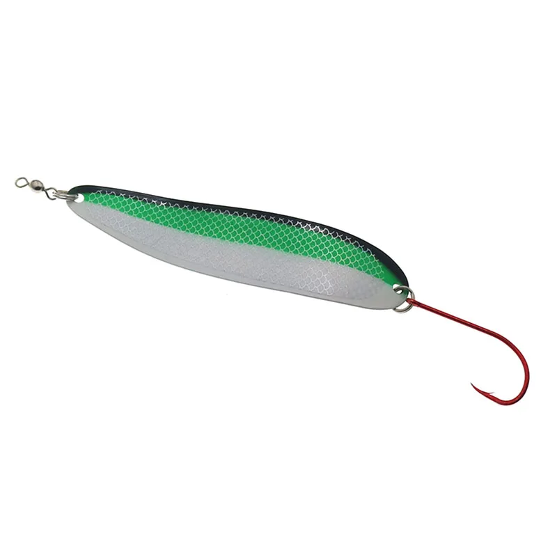 Señuelo de pesca con cuchara de pesca de Metal, cebo duro artificial Jig, para pesca en el mar, fundición larga, 13,7 cm 30g - imagen 2
