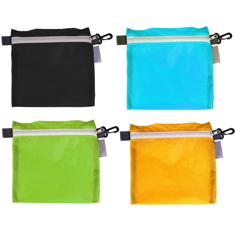 Bolsa portátil de bolsillo con cremallera, herramienta de almacenamiento, bolsa de cosméticos de viaje, organizador para exteriores, mochila, cubierta para lluvia, bolsas de natación impermeables - imagen 3