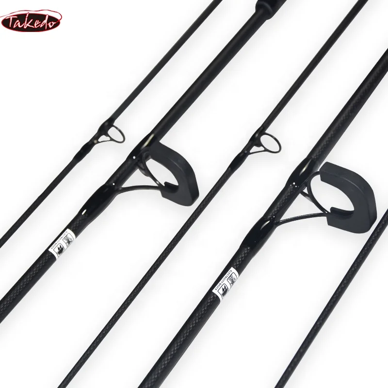 TAKEDO TK19011 Hight Carbon 9' 10' 11' Caña de carpa en blanco 3 secciones Caña de pescar telescópica de carpa 1K Cañas de pescar de viaje en blanco - imagen 5