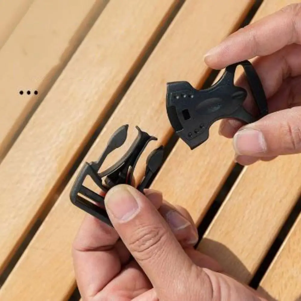 10 Uds nueva hebilla de plástico para exteriores 10 estilos hebilla de succión magnética negra hebilla de nariz de cerdo