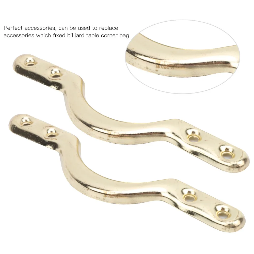 Accesorios de billar de 14CM, juego de esquina de billar de hierro, fijador de esquina de red, soporte de red de billar, mesa de billar, 6 uds. - imagen 5