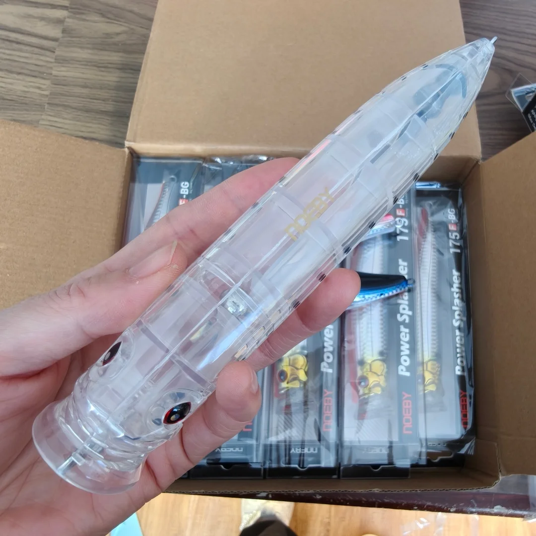 Noeby 3 uds señuelo de pesca Topwater Popper cebo 175mm 73g Wobbler cebo duro Artificial para Lucio agua de mar GT aparejos de pesca de atún - imagen 3