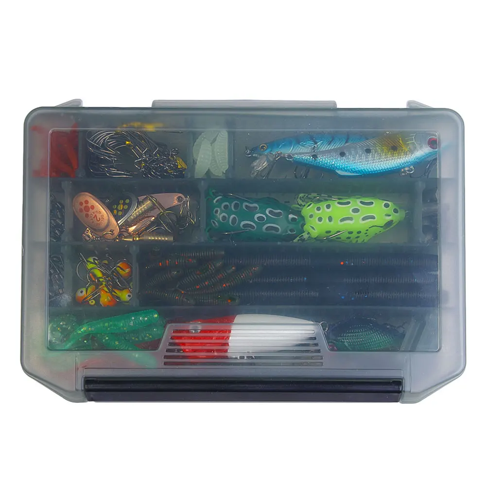 124 Uds. Conjunto de accesorios de señuelo de pesca minnow vib rana señuelos artificiales de pesca lubina trucha Lucio Wobbler aparejos de pesca Jerkbait - imagen 4