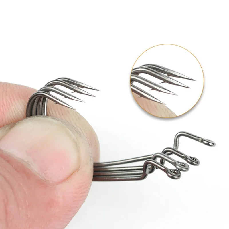 Anzuelo de gusano de pesca 2X, anzuelos de cebo de señuelo suave de vientre ancho fuerte, anzuelos de aleación de acero al carbono con revestimiento súper suave, lote de 20 piezas en oferta - imagen 5