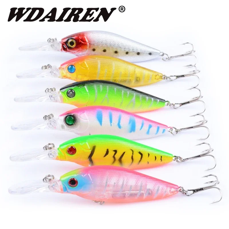 Señuelo de Pesca flotante Wobblers, 11cm, 11,5g, cebo duro Artificial, señuelos para lubina, Crankbait, Lucio, anzuelos triples, aparejos de Pesca, 1 ud. - imagen 3