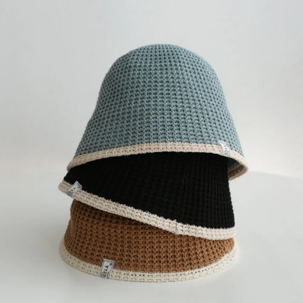 Sombrero de pescador de punto para mujer, gorro de pescador transpirable, Hip Hop, viaje - imagen 2