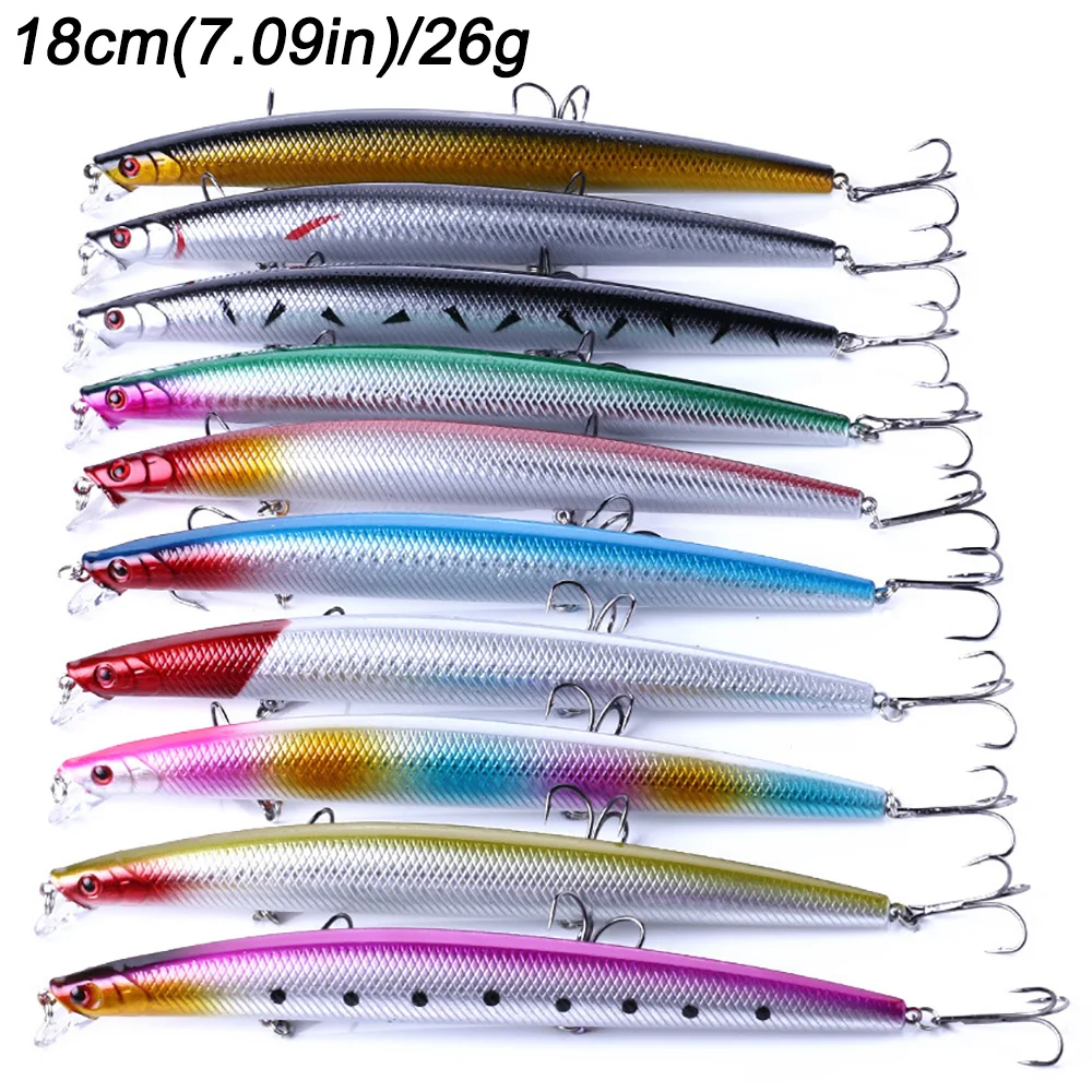 10PCS fishing bait D
