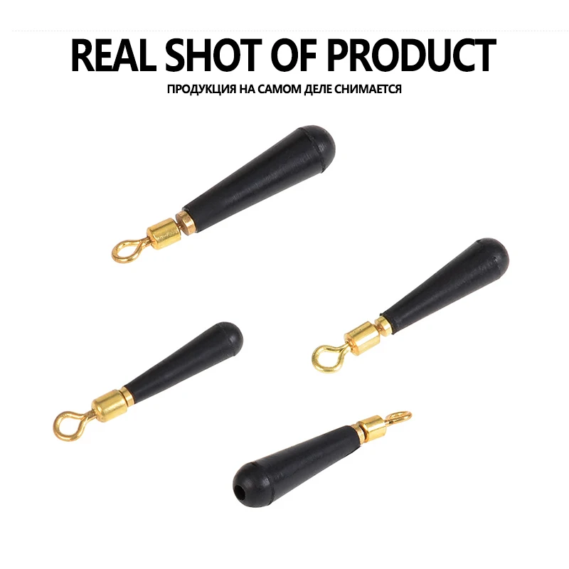 100 Uds flotador de pesca resto forma B anillo de cobre conectar 360 grados giratorios libremente soporte de silicona accesorios de pesca - imagen 5