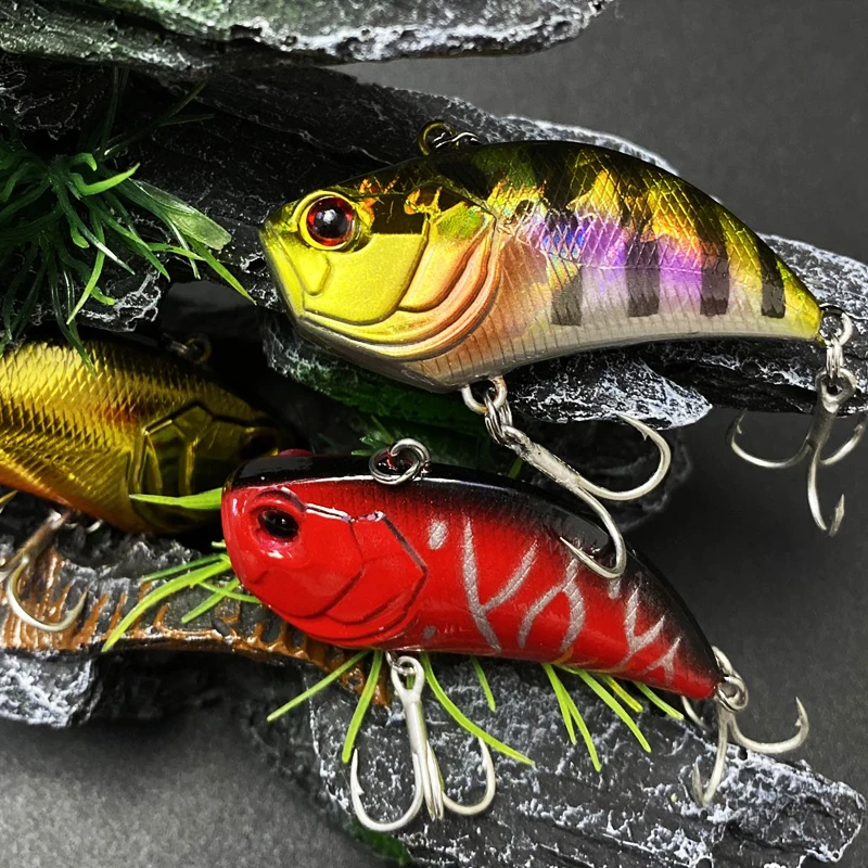 Señuelos vibratorios hundidos de fundición larga, 52mm, 14g, Popper Crankbait VIB, cebo Artificial para agua salada, accesorios de pesca de agua dulce - imagen 5