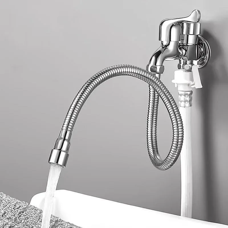 Manguera de extensión giratoria Universal, fregona, boquilla de agua para piscina, extensor de grifo, burbujeador, cabezal contra salpicaduras - imagen 5