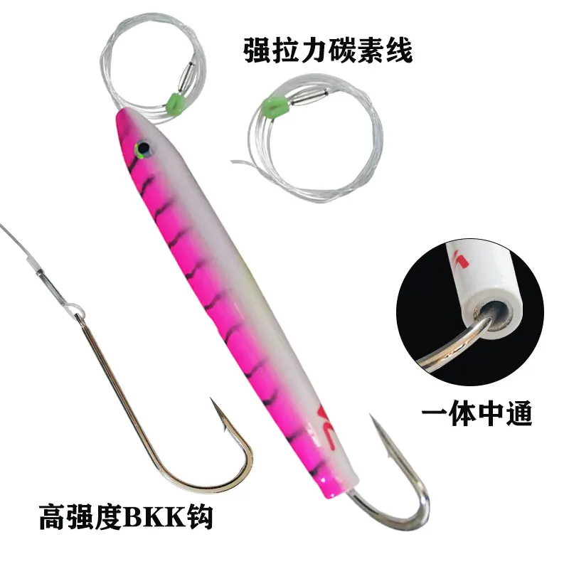 Cebo de arrastre de lápiz de arrastre de madera, señuelo de Pesca de Mar de 71g/6 pulgadas, Wobbler, Marlin, atún, barco, 1 unidad - imagen 2