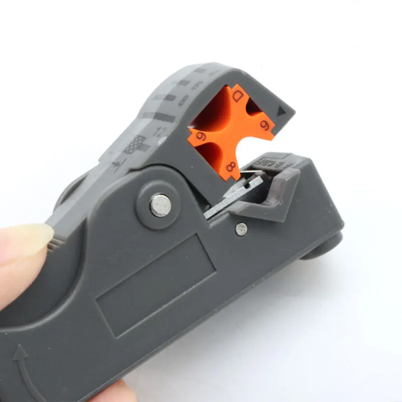 Pelacables multifunción de doble hoja, alicates de red, herramienta de Red, pelacables Coaxial, 1/5 uds. - imagen 3