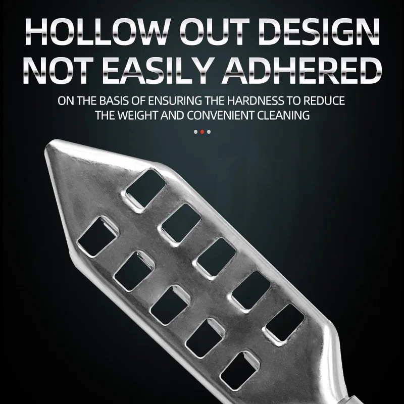 Cepillo genérico, eliminador de escalador de pescado, escamas de pescado de dientes de sierra de acero inoxidable con mango de madera, raspador de cepillo de limpieza de pescado - imagen 5