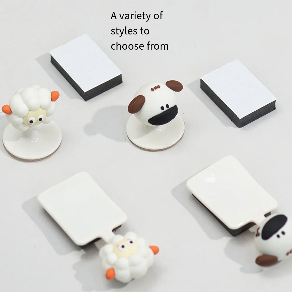 Dispositivo de elevación de inodoro portátil con dibujos animados, evita tocar la manija de la tapa del inodoro, accesorios para WC, antisuciedad, No requiere perforación - imagen 5