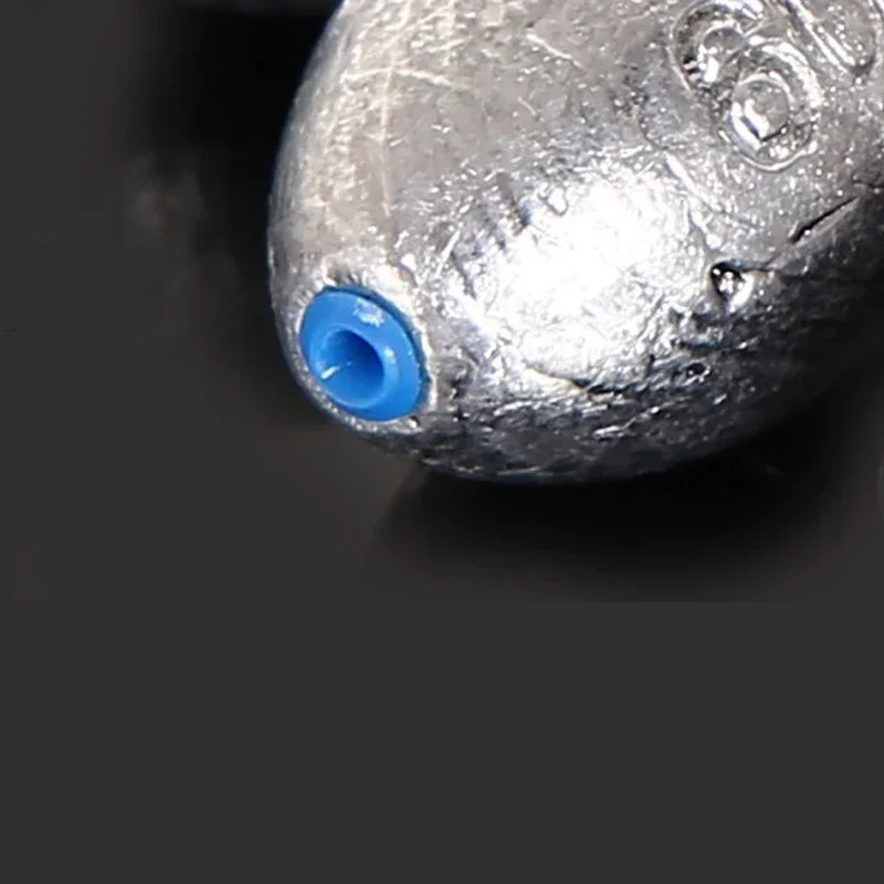 Juego de 1/5/10 Uds. De plomo para pesca, plomo en forma de oliva, plomo con núcleo de plástico, cebo hueco redondo, aparejos de pesca - imagen 3