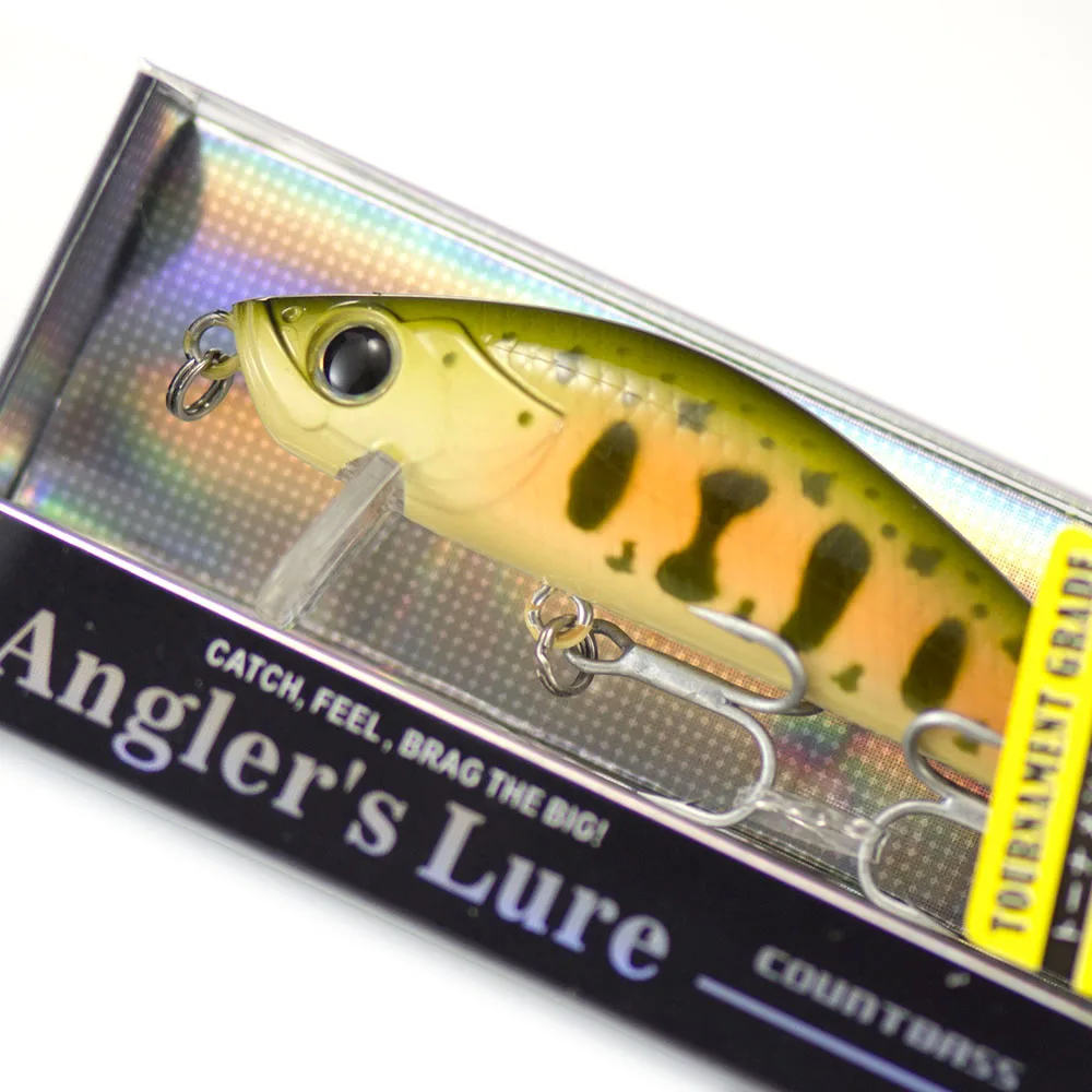 Countbass Floating Minnow66mm 2-19/32" 6g 7/32 oz. Señuelos de pesca Wobbler de pesca de lubina con enchufe de agua dulce, Shad Crankbait - imagen 2