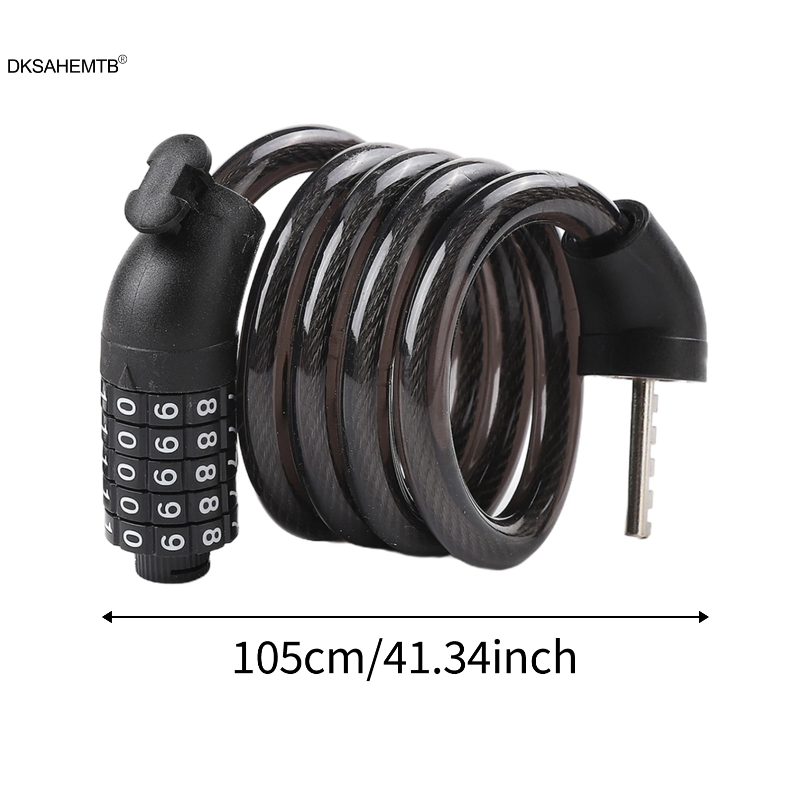 Contraseña de bloqueo de bicicleta antirrobo, accesorio de bloqueo de cadena de bicicleta eléctrica portátil para bicicleta de montaña y carretera, accesorios de ciclismo - imagen 5