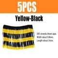5pcs Yellow Black
