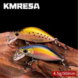 1 Uds 5cm 4,5g señuelo de pesca Micro Minnow Wobbler tiro largo hundimiento cebo duro Artificial Jerkbait pequeño flujo cebo para trucha lubina