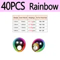 40pcs Rainbow