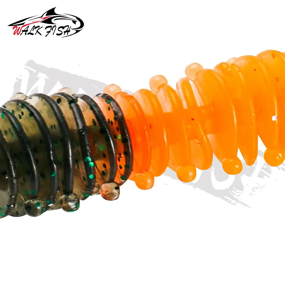 WALK FISH-señuelo de pesca suave, 50mm, 1,27g, cebos de silicona para perca, Wobblers, Swimbait, señuelo de trucha Artificial, 12 unidades - imagen 2