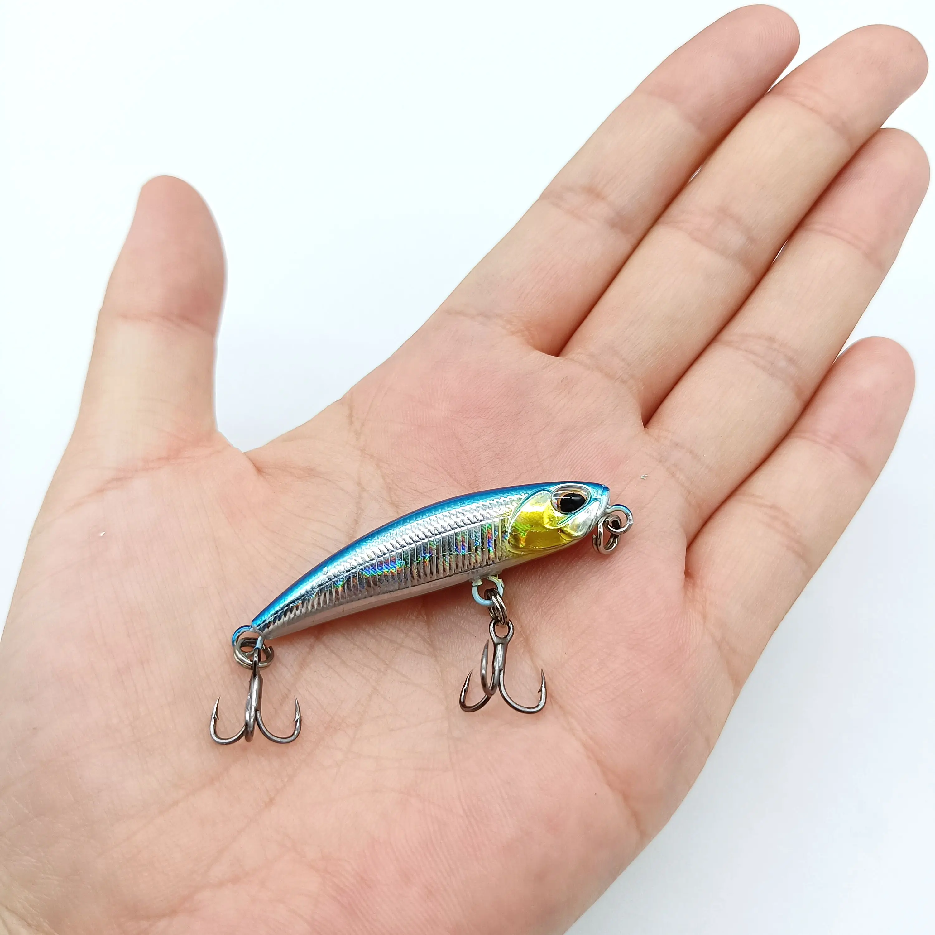 DUODUOYU-Mini señuelo de pesca de lápiz que se hunde, 5g/50mm, Wobbler, cebo de trucha de plástico duro Artificial, accesorios de pesca, 1 ud. - imagen 5