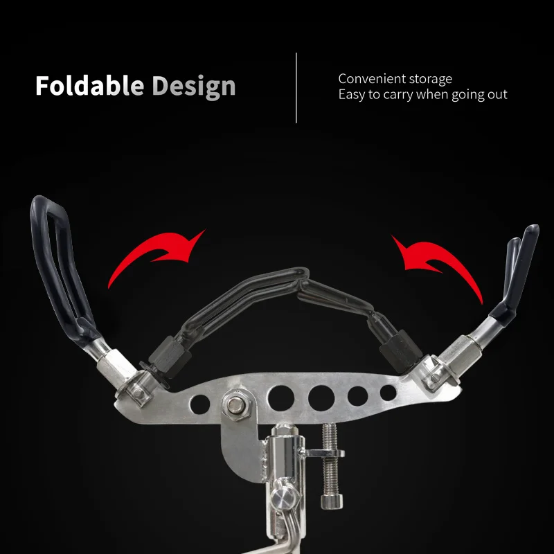 Nuevo soporte para caña de pescar en roca, soporte para caña de pescar en roca de mar con ajuste multiángulo recubierto de goma de acero inoxidable 304 de alta resistencia - imagen 3