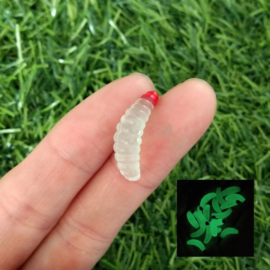 250 Uds señuelo de pesca suave cebo Artificial fluorescente de silicona 2cm 0,4g Mini cebo biónico Wobbler señuelos de gusanos aparejos de pesca - imagen 4