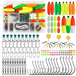 Kit de aparejos pesca gato con flotadores y anzuelos giratorios