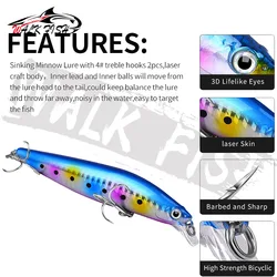 WALK FISH wobbler hundido 10,5cm 19g – Señuelo pececillo