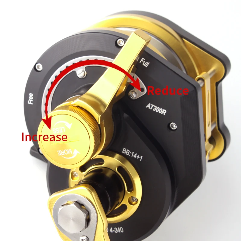 Kawa Ocean carrete de Jigging lento cuerpo de Metal máquina CNC rueda de tambor arrastre máximo 30kg peso 606,5g rodamientos 14 + 1 relación 5,0: 1 carrete de barcos - imagen 4