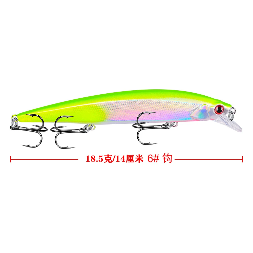 8 Uds Minnow señuelo Wobbler Swimbait carpa aparejos de pesca gancho Crankbait Jerkbait - imagen 4