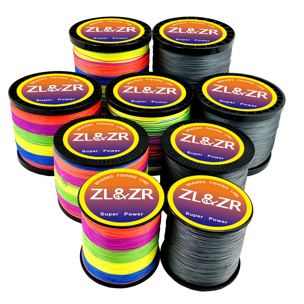 ZLZR Braided Fishing Line 9 Strands 100M Carp Fishing Line Saltwater Fishing Weave PE Multifilament X9 4 Color - imagen 5