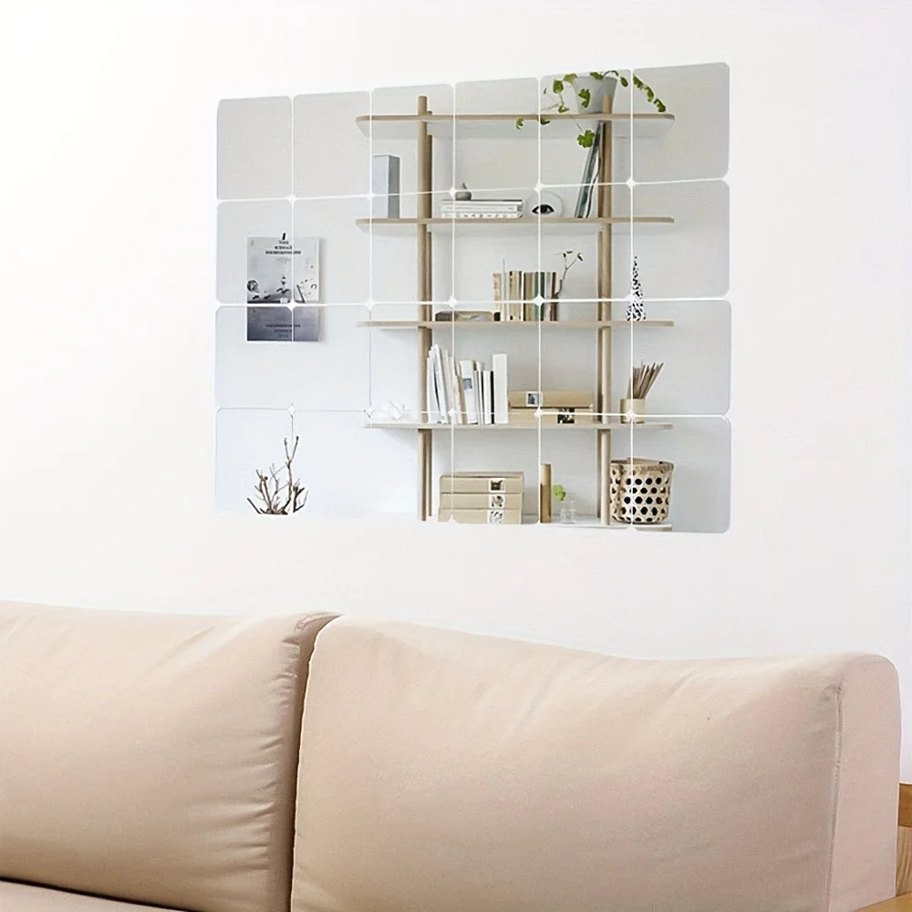 Espejo adhesivo para baño – lámina acrílica autoadhesiva decorativa - imagen 5