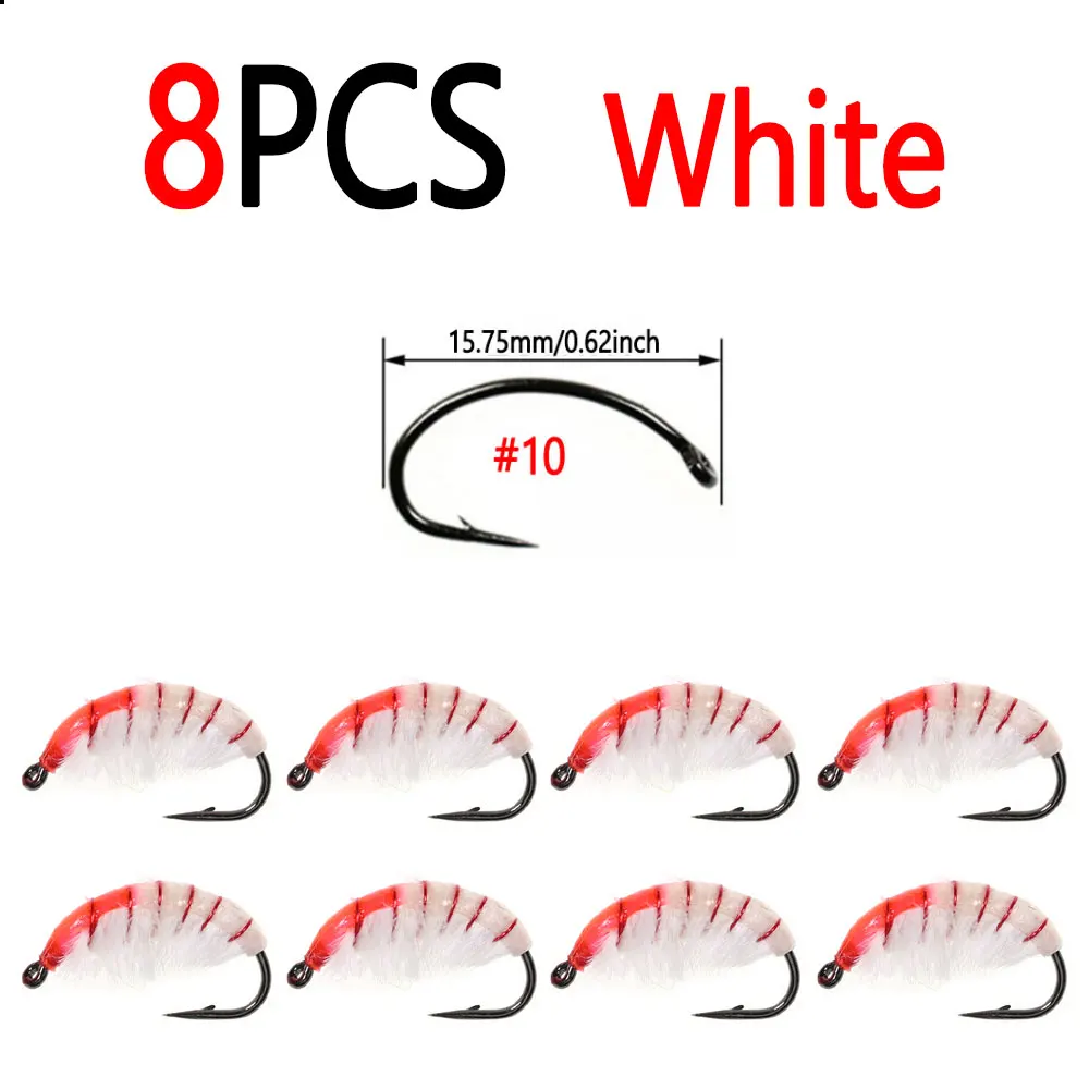 8pcs White