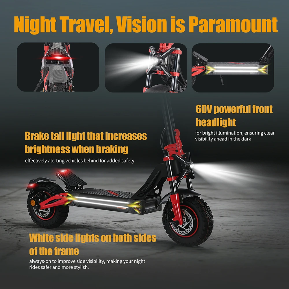 TWOFISH TW4 PRO Scooter eléctrico potente neumático vacío - imagen 4
