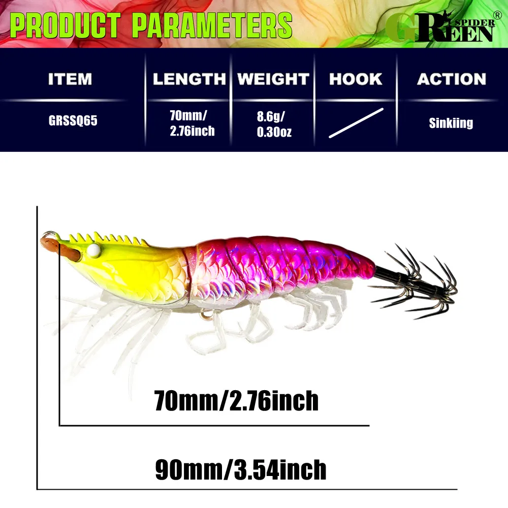 Squid jig calamar y sepia para pesca litoral - imagen 3