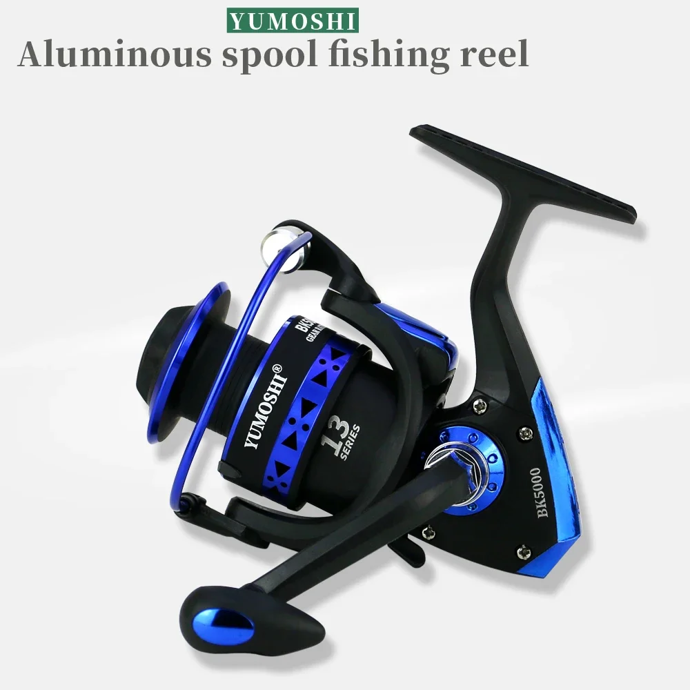 Carrete de pesca giratorio de alta velocidad serie BK7000-1000, carrete de Metal de repuesto, Ruedas de pesca, accesorios de agua dulce y salada para carpa - imagen 5