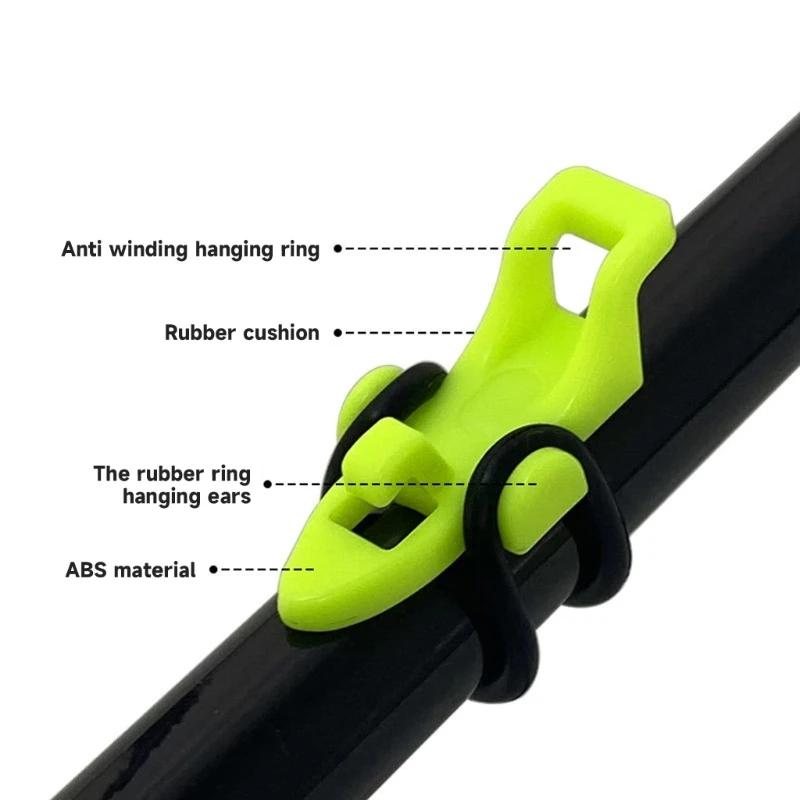 10 Uds. Gancho para caña de pescar, soporte para cebo, accesorios para señuelos, ganchos de plantilla, soporte de seguridad para mantenimiento, herramienta de pesca - imagen 2