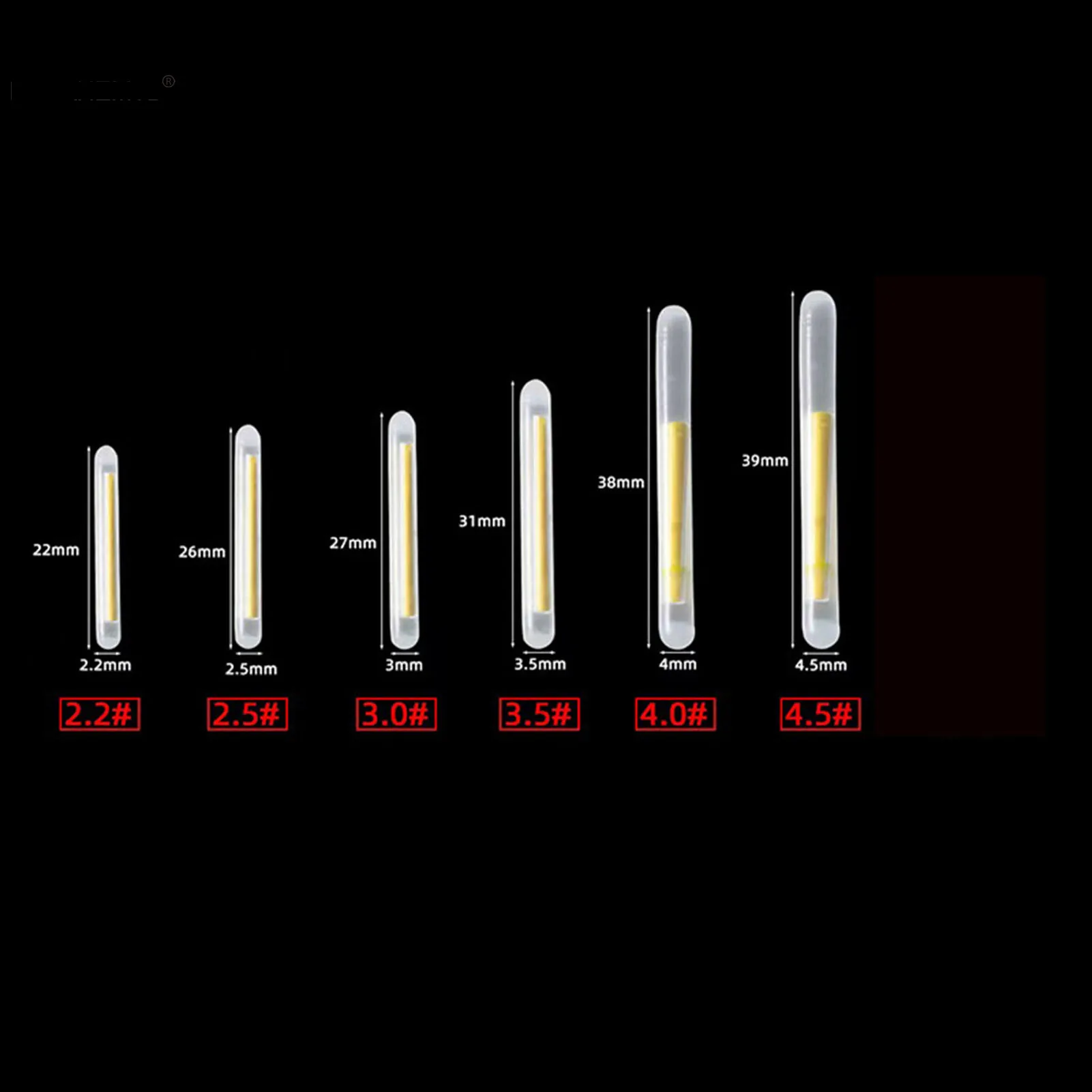 Palo que brilla en la oscuridad para pescar al aire libre, herramienta de pesca de larga duración, para atraer peces, Para papá y novio, 100 piezas - imagen 3