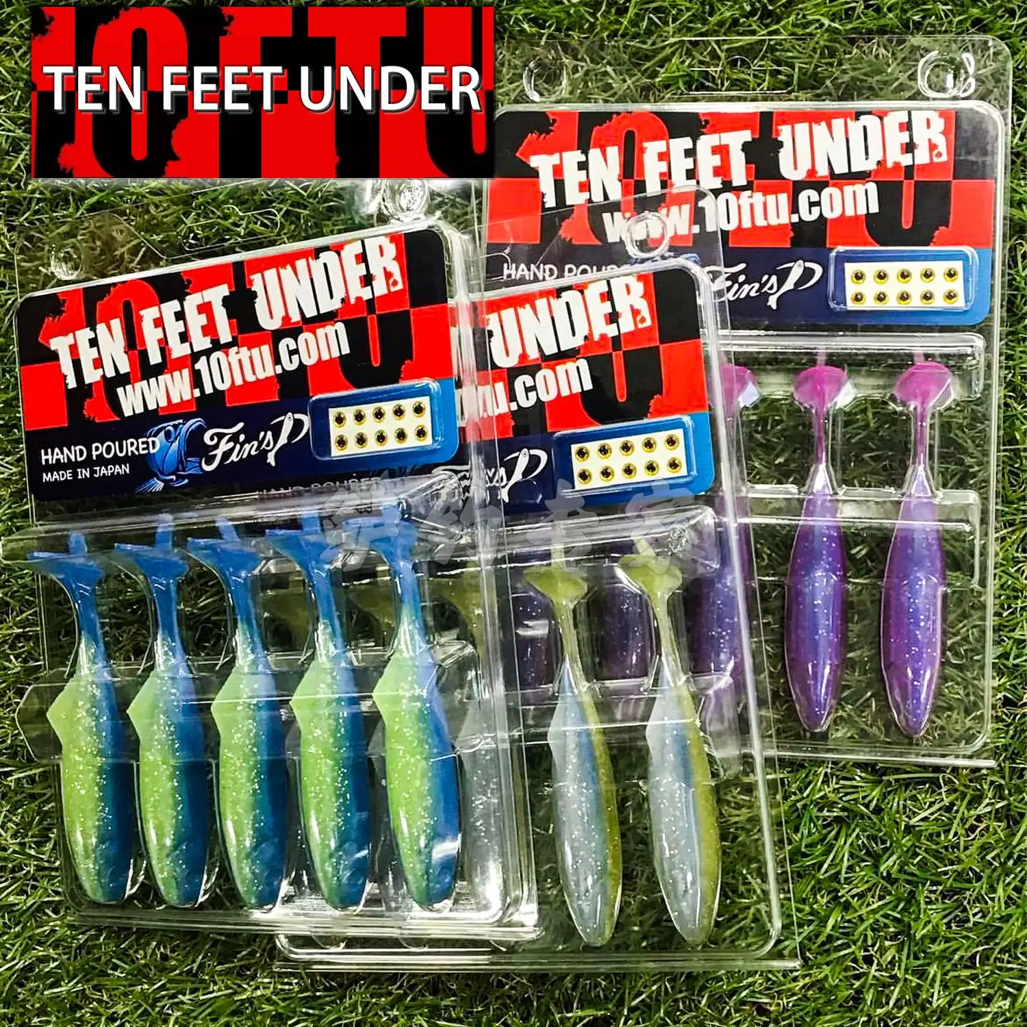 10FTU Japón importó Fin's P 3,9 pulgadas cola triangular de sábalo equilibrado grupo de pesca de Texas Carlo - imagen 4