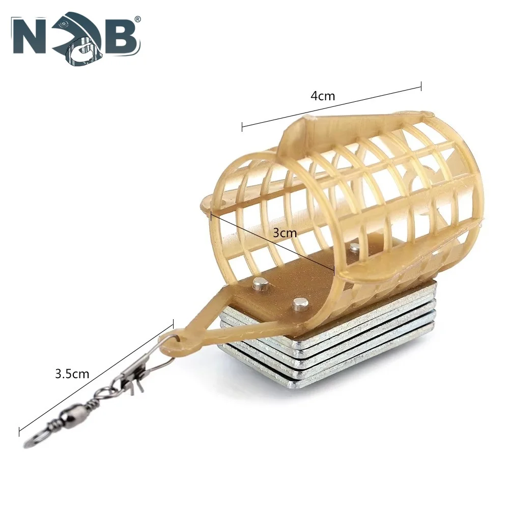 NGB 20G 30G 40G 50G 60G alimentador herramienta de pesca accesorios cebo jaula pesca de carpa conector plomo aparejos de pesca - imagen 5